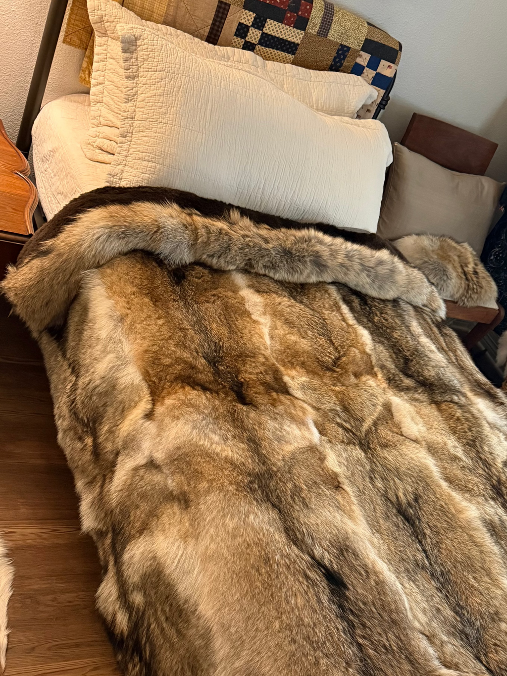 Full view of the Beaver and Coyote Blanket