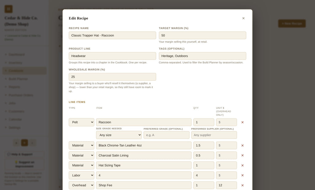 Your Shop Manager- Hide and Ledger, Makers Edition