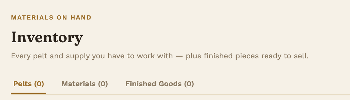 Your Shop Manager- Hide and Ledger, Suppliers Edition